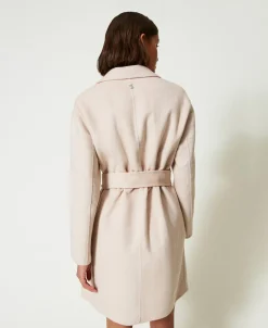 Manteau Réversible MYFO En Drap De Laine Mélangée