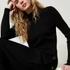 Maxi Pull Plissé Avec Boutons