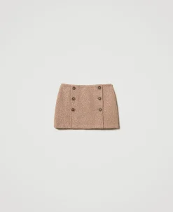 Mini-jupe En Drap Froncé