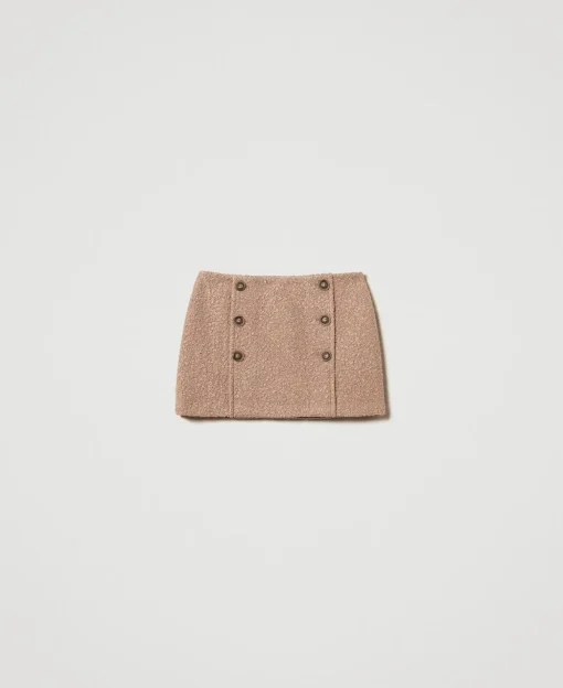 Mini-jupe En Drap Froncé
