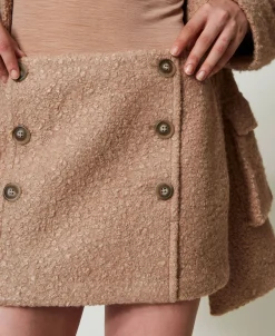 Mini-jupe En Drap Froncé