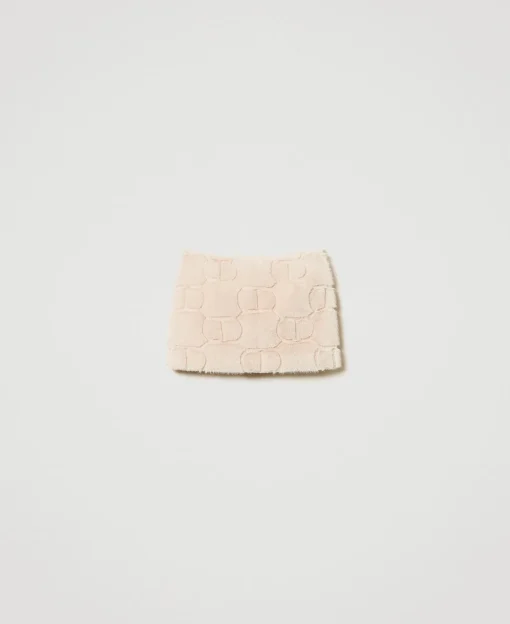 Mini-jupe En Fausse Fourrure Avec Oval T