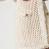 Mini-jupe En Maille Jacquard Point Filet