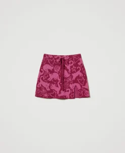 Mini-jupe Jacquard En Fil Treeblend