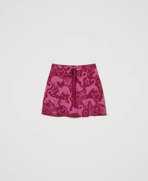 Mini-jupe Jacquard En Fil Treeblend