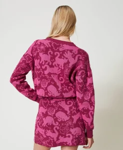 Mini-jupe Jacquard En Fil Treeblend