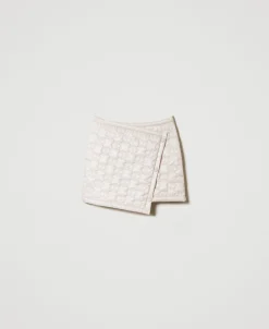 Mini-jupe Matelassée Avec Oval T