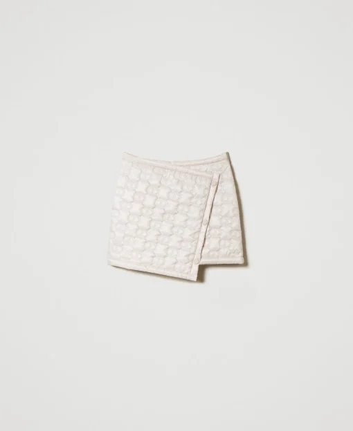 Mini-jupe Matelassée Avec Oval T