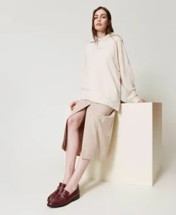 Mocassins En Cuir Avec Barrette Oval T