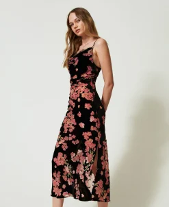 Nuisette En Velours Dévoré Floral