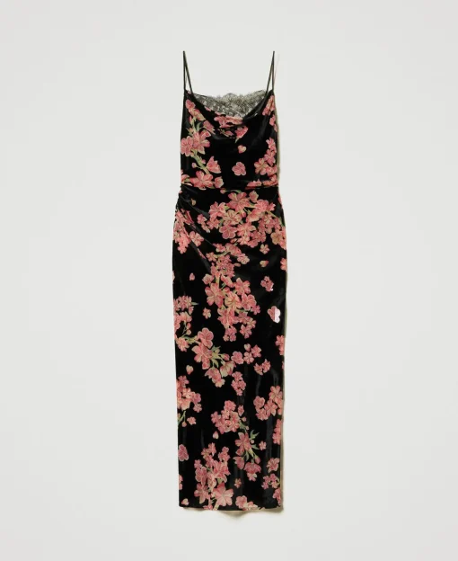 Nuisette En Velours Dévoré Floral