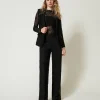 Pantalon Ample En Dentelle Macramé