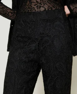 Pantalon Ample En Dentelle Macramé