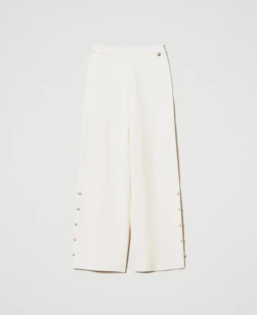 Pantalon Ample En Maille Avec Perles