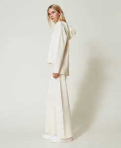 Pantalon Ample En Maille Avec Perles