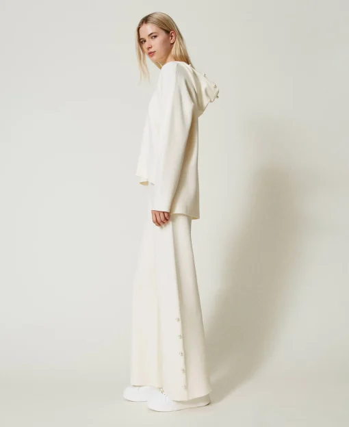 Pantalon Ample En Maille Avec Perles