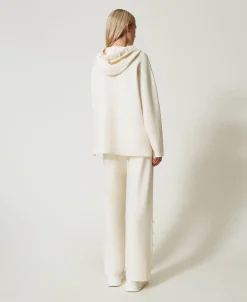 Pantalon Ample En Maille Avec Perles