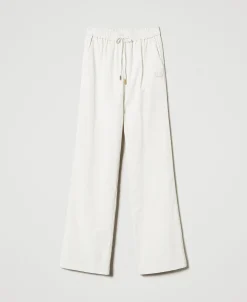 Pantalon Ample En Velours