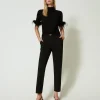 Pantalon Avec Bride Oval T Et Pli