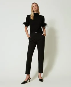 Pantalon Avec Bride Oval T Et Pli