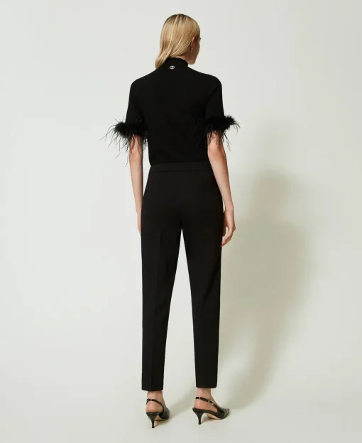 Pantalon Avec Bride Oval T Et Pli