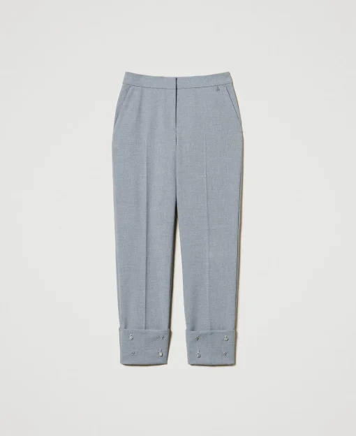 Pantalon Avec Broderies Réalisées à La Main