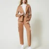 Pantalon Cargo En Scuba Et Satin