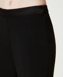 Pantalon Cigarette En Flanelle
