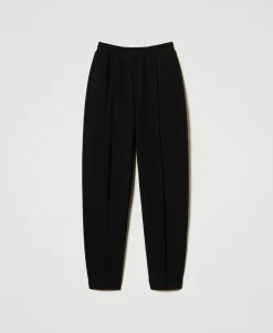 Pantalon Cigarette En Molleton
