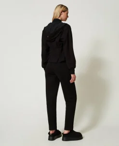 Pantalon Cigarette En Molleton