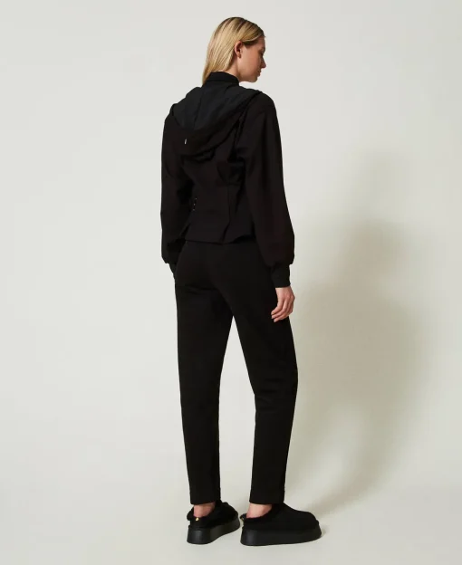 Pantalon Cigarette En Molleton