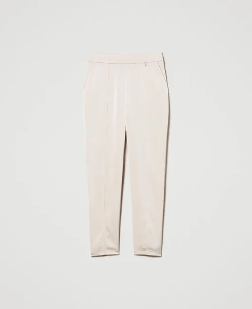 Pantalon Cigarette En Satin