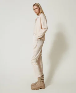 Pantalon Cigarette En Satin