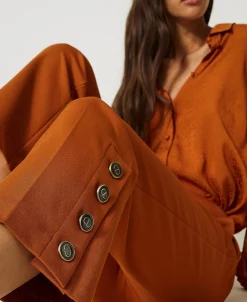 Pantalon Cropped Avec Boutons