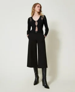 Pantalon Cropped Avec Bride Oval T