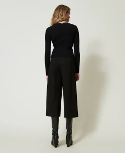 Pantalon Cropped Avec Bride Oval T