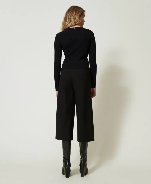 Pantalon Cropped Avec Bride Oval T