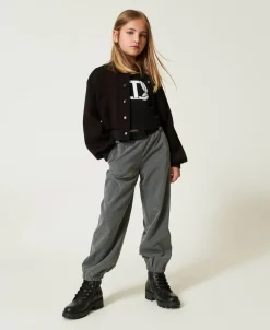 Pantalon De Jogging En Flanelle Avec Ceinture