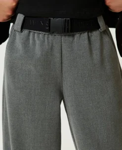 Pantalon De Jogging En Flanelle Avec Ceinture