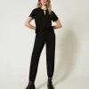 Pantalon De Jogging En Molleton Avec Satin