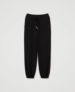 Pantalon De Jogging En Molleton Avec Satin