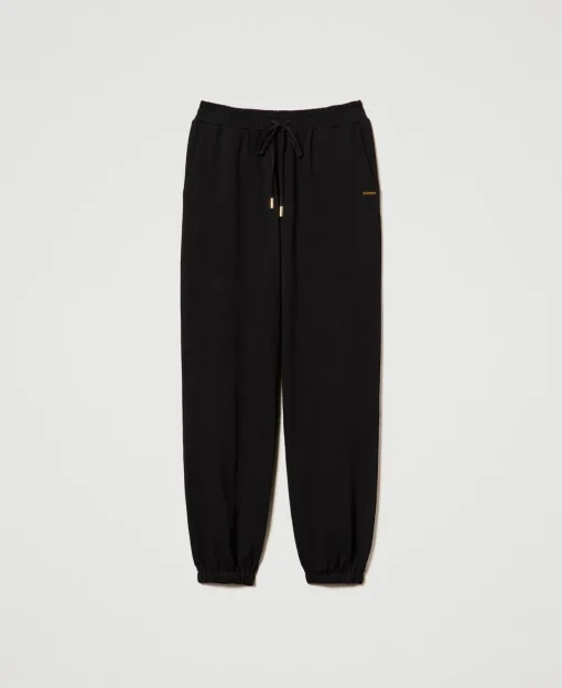 Pantalon De Jogging En Molleton Avec Satin