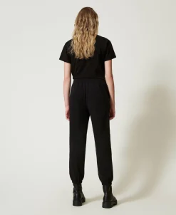 Pantalon De Jogging En Molleton Avec Satin