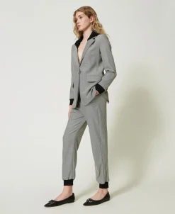 Pantalon De Jogging En Pied-de-poule