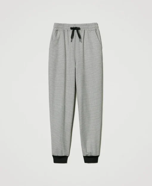 Pantalon De Jogging En Pied-de-poule