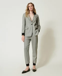 Pantalon De Jogging En Pied-de-poule