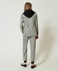 Pantalon De Jogging En Pied-de-poule