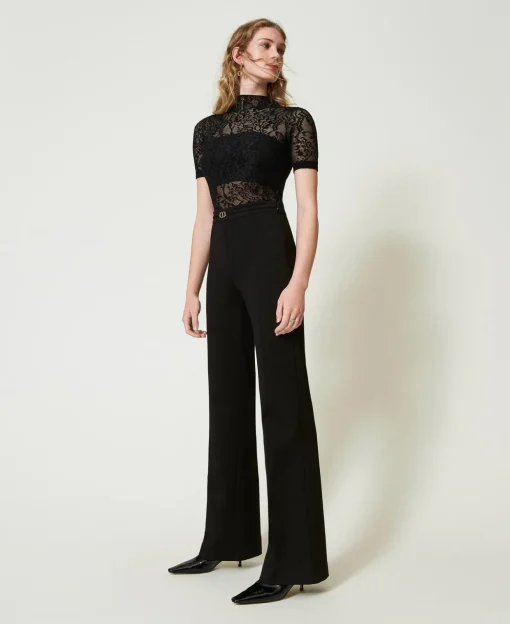 Pantalon Droit Avec Bride Oval T
