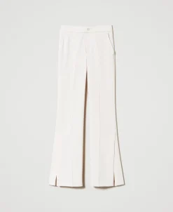 Pantalon Droit Avec Fentes