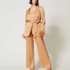 Pantalon Droit En Satin